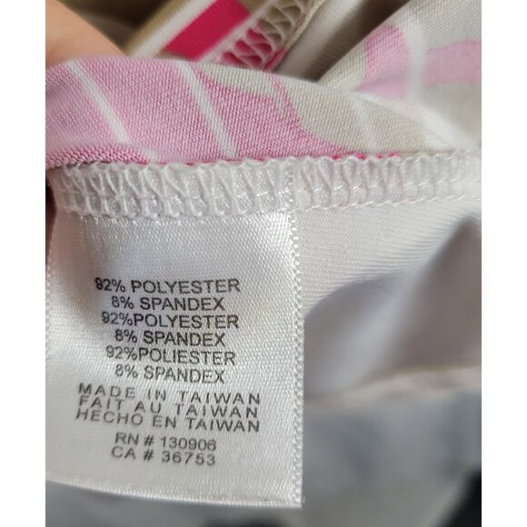 Tehama Hang 'em Dry Tennis Golf Polo Fun Printed Floral XL activewear women's - Picture 7 of 9